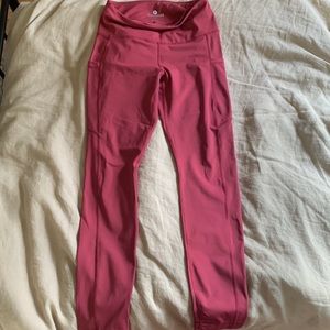 Pink Leggings w/ side & inside pockets, size M, 90 Degree By Reflex